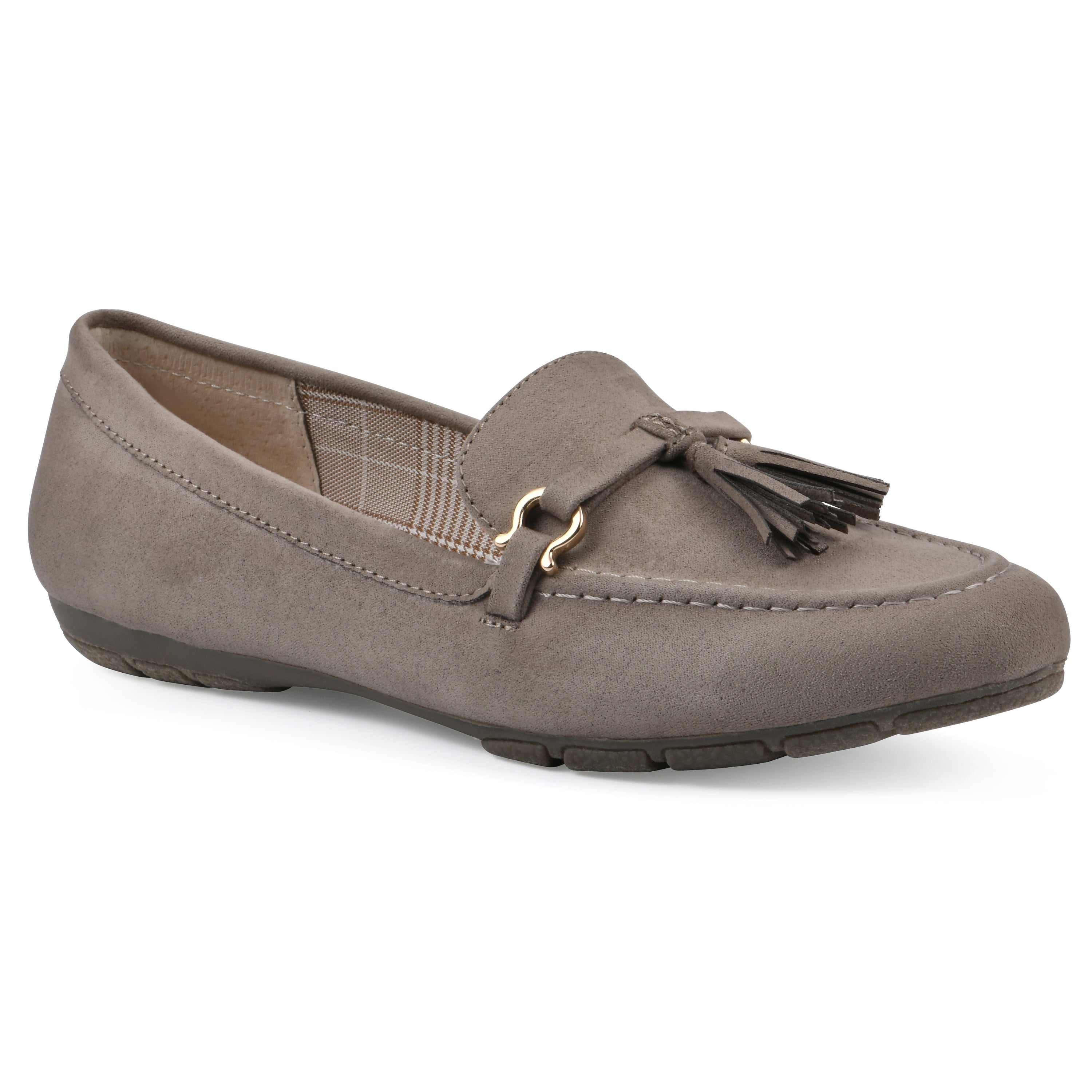 Cliffs by White Mountain Gush Women's Flats, Size: 7, Taupe Suedette