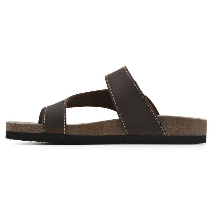 Carly Footbeds Sandal - Brown Leather