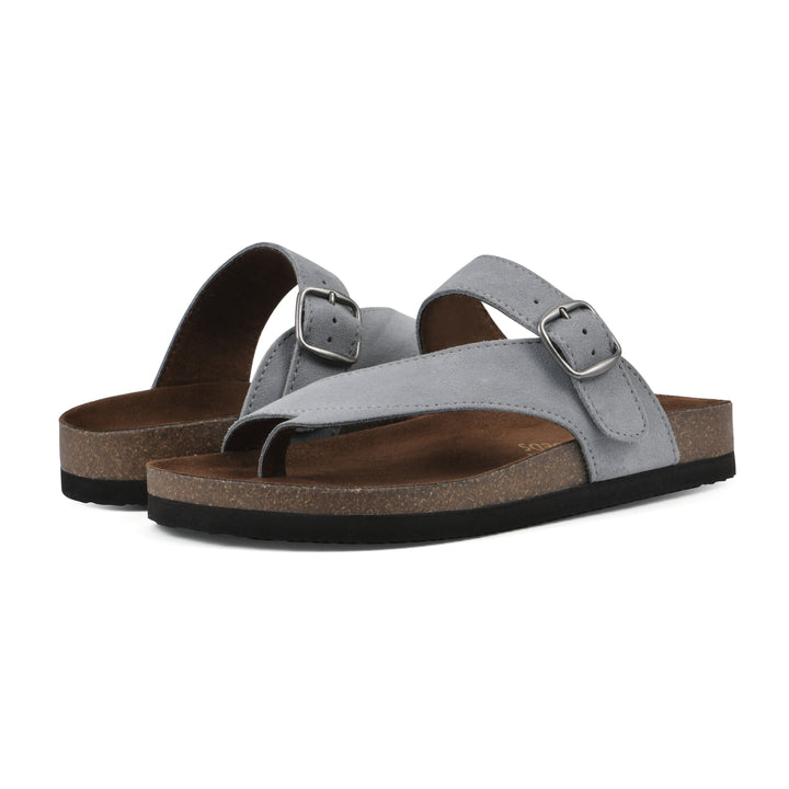 Carly Footbeds Sandal - Blue Raspberry Suede