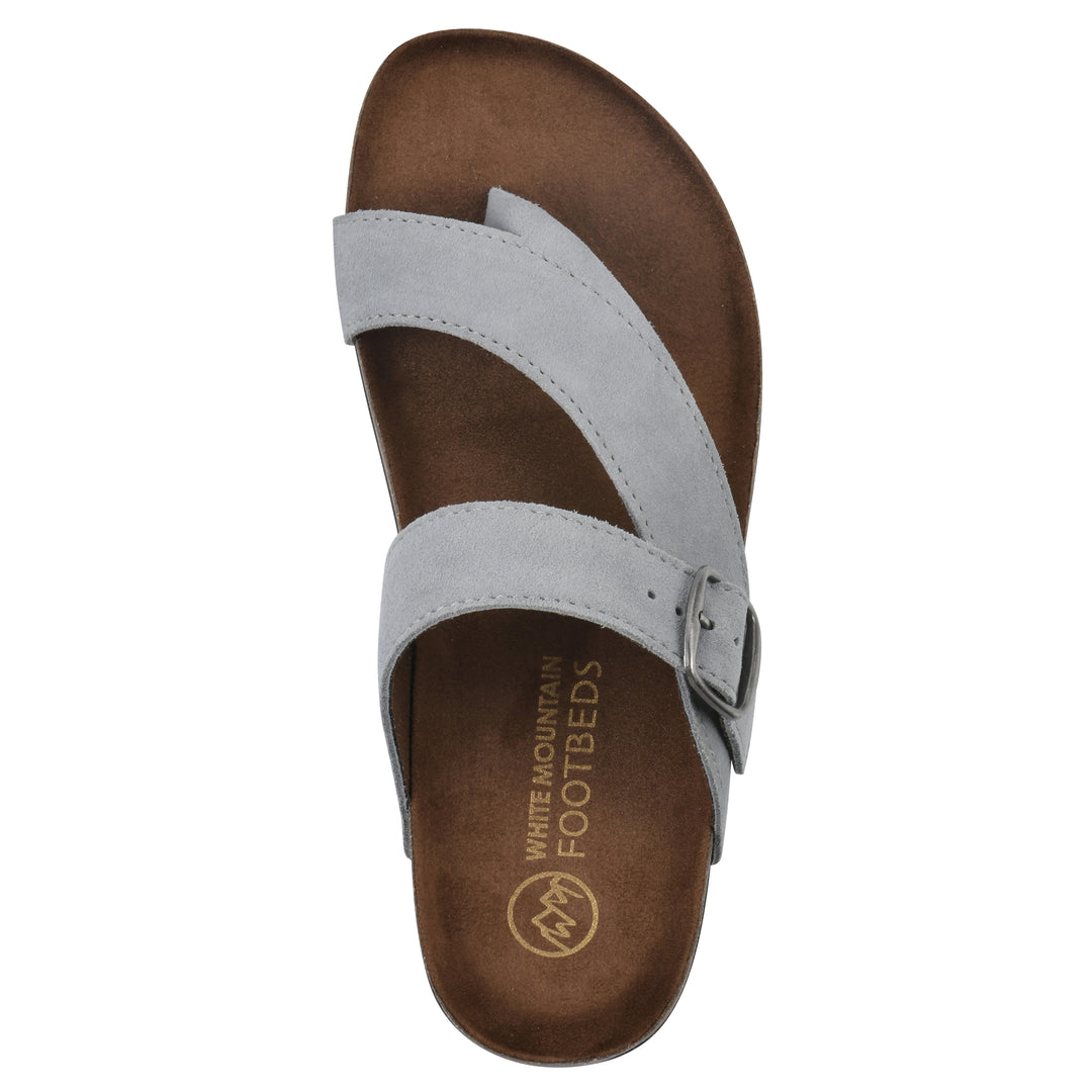 Carly Footbeds Sandal - Blue Raspberry Suede