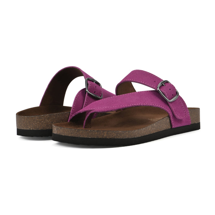 Carly Footbeds Sandal - Purple Rain Suede