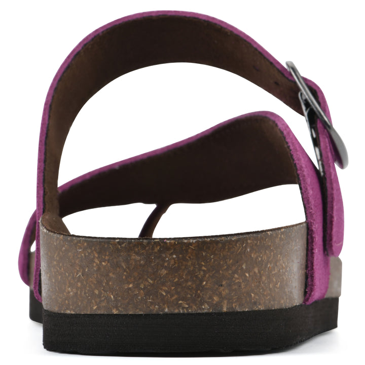 Carly Footbeds Sandal - Purple Rain Suede