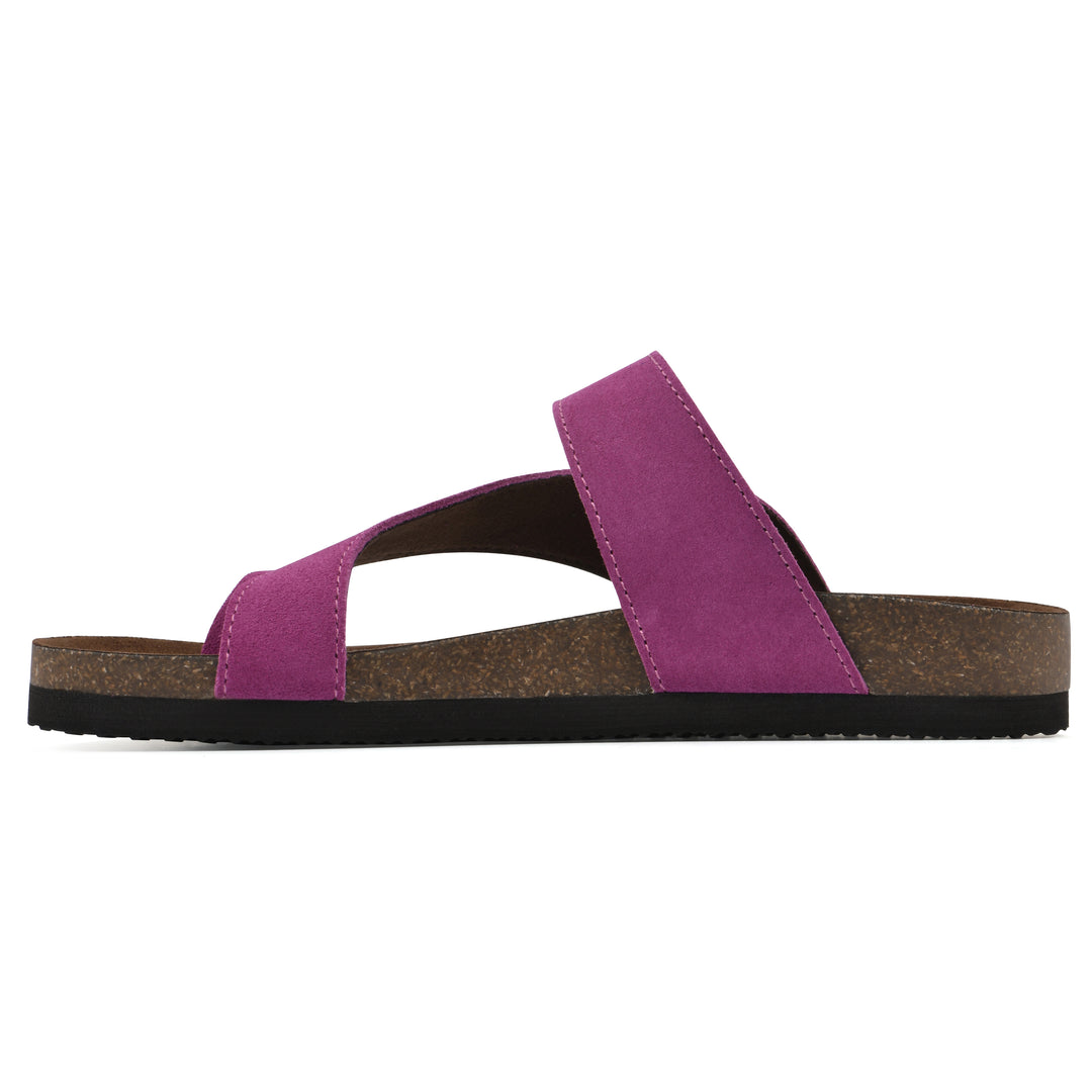 Carly Footbeds Sandal - Purple Rain Suede