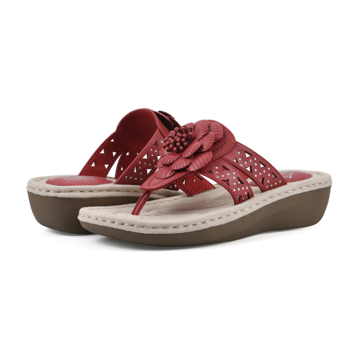 Cynthia Sandal - Berry Red
