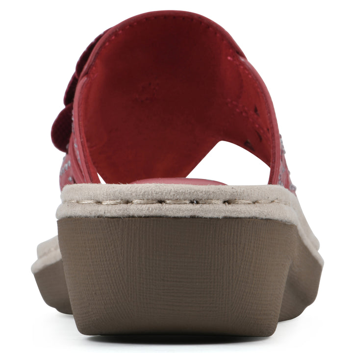 Cynthia Sandal - Berry Red