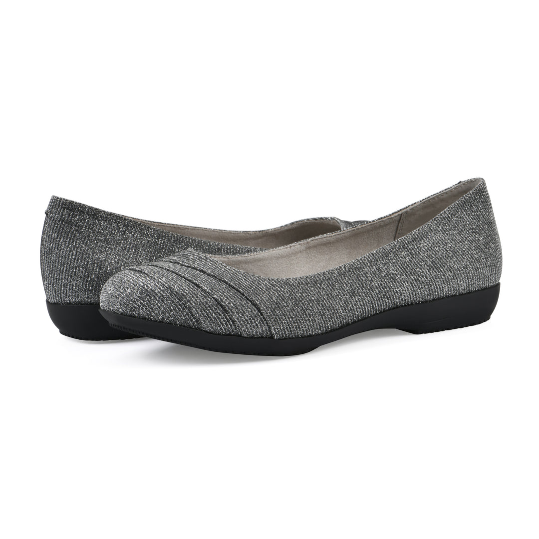 Clara Flat - Pewter Fabric