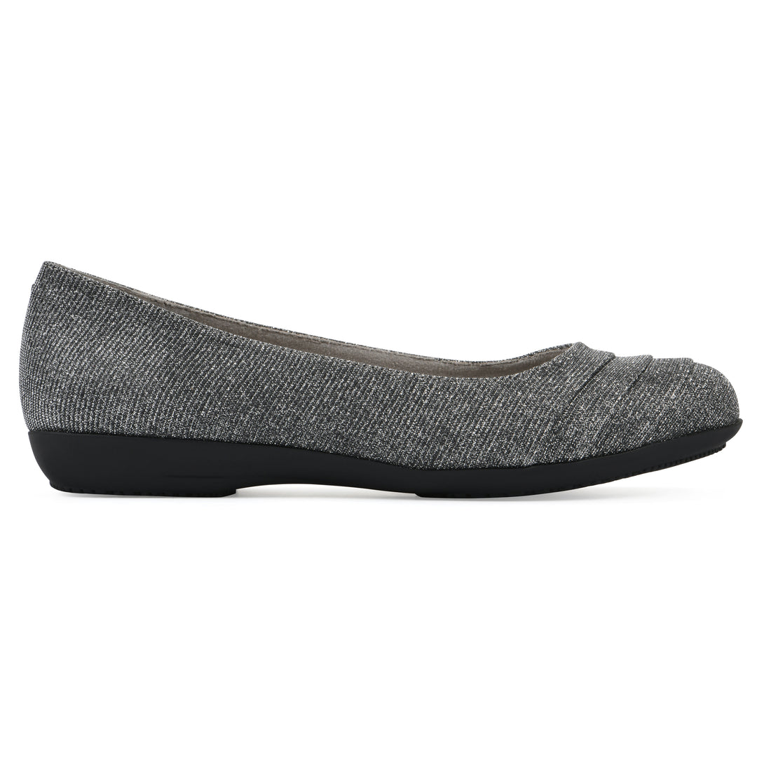 Clara Flat - Pewter Fabric