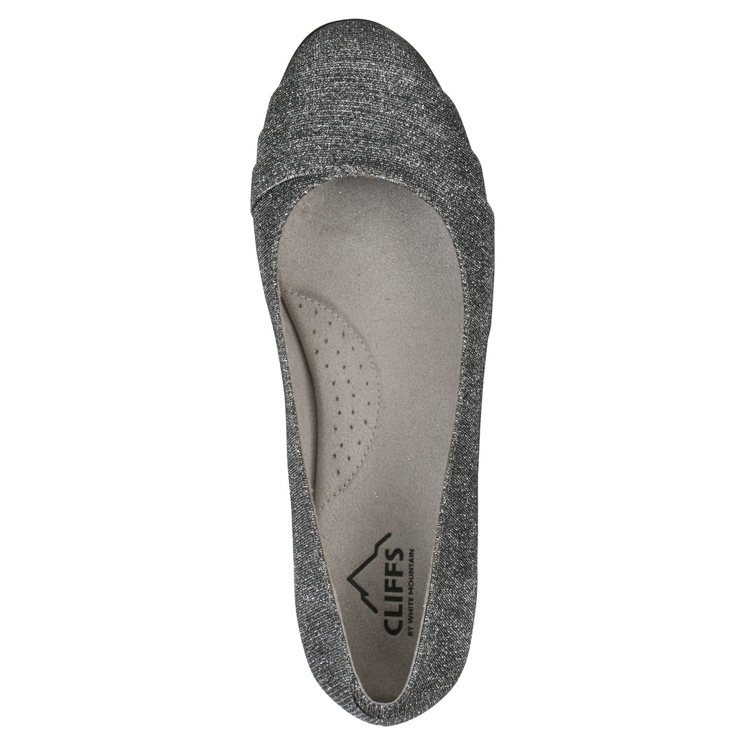 Clara Flat - Pewter Fabric