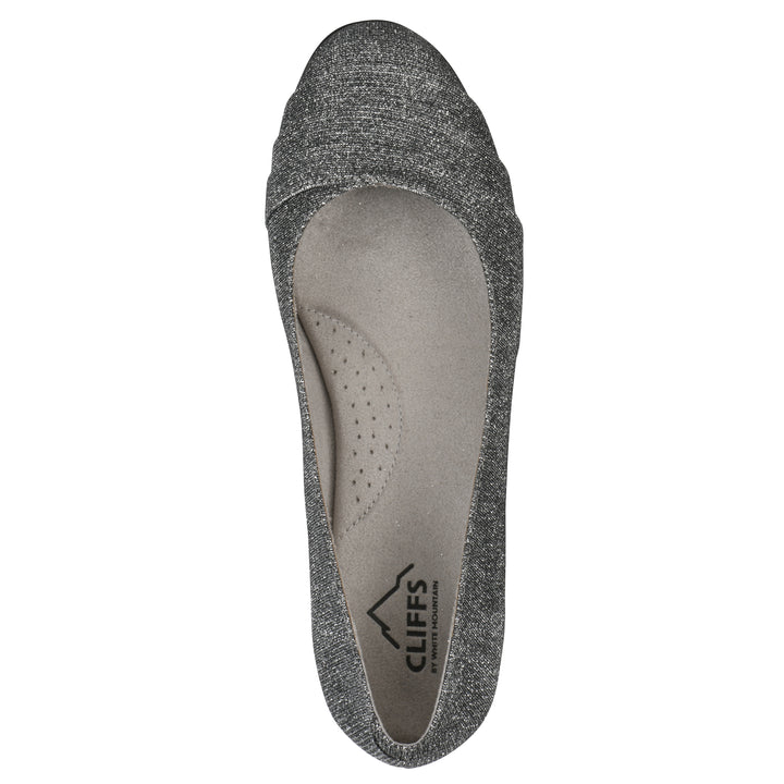 Clara Flat - Pewter Fabric