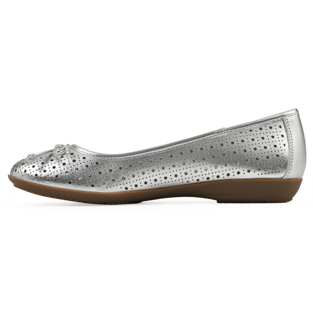 Cheryl Flat - Platino Metallic