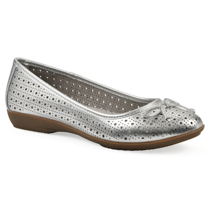 Cheryl Flat - Platino Metallic