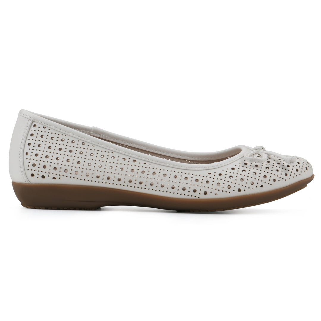 Cheryl Flat - White