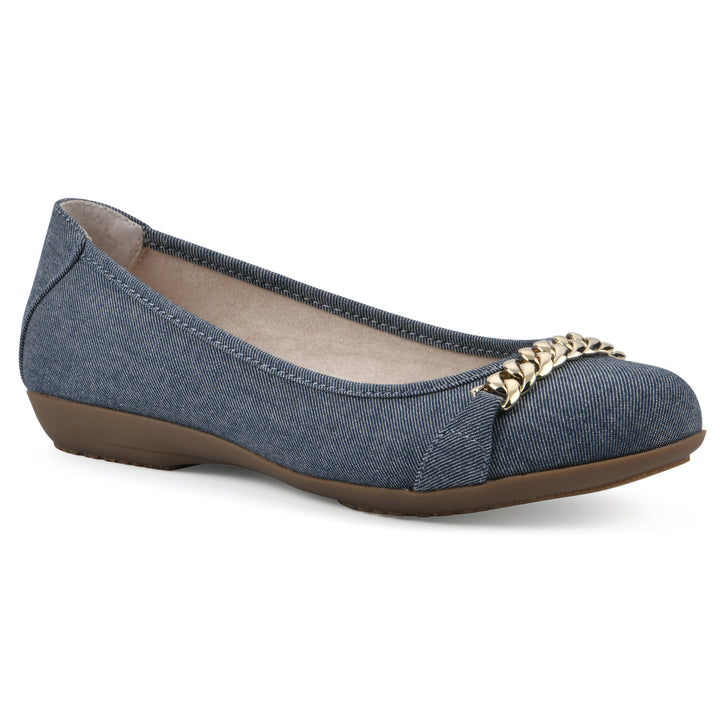 Charmed Flat - Denim Blue