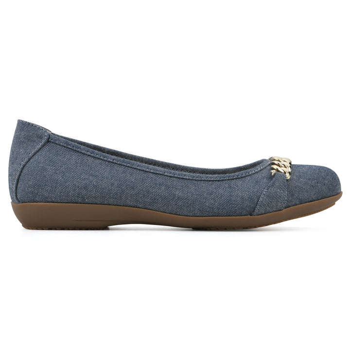 Charmed Flat - Denim Blue