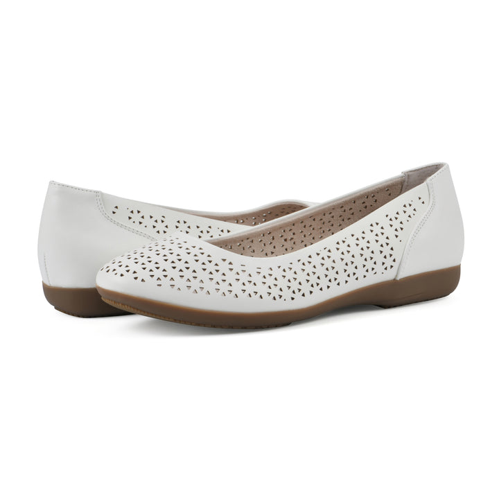 Cindy Flat - White