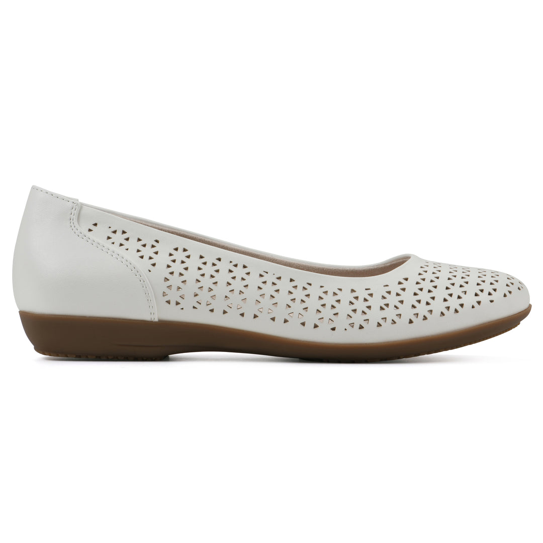 Cindy Flat - White
