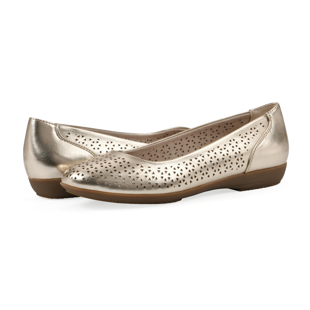 Cindy Flat - Pale Gold Metallic