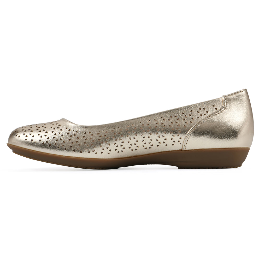 Cindy Flat - Pale Gold Metallic
