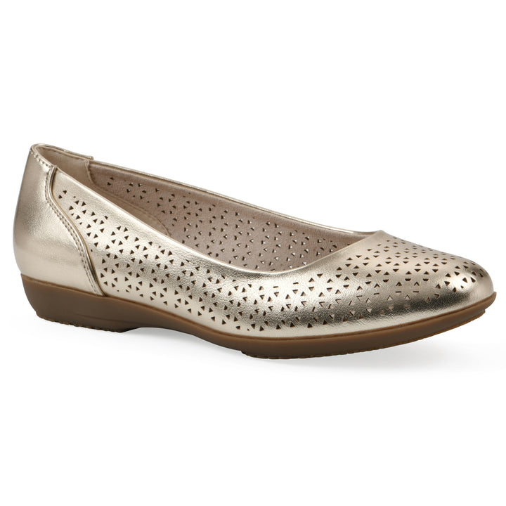 Cindy Flat - Pale Gold Metallic