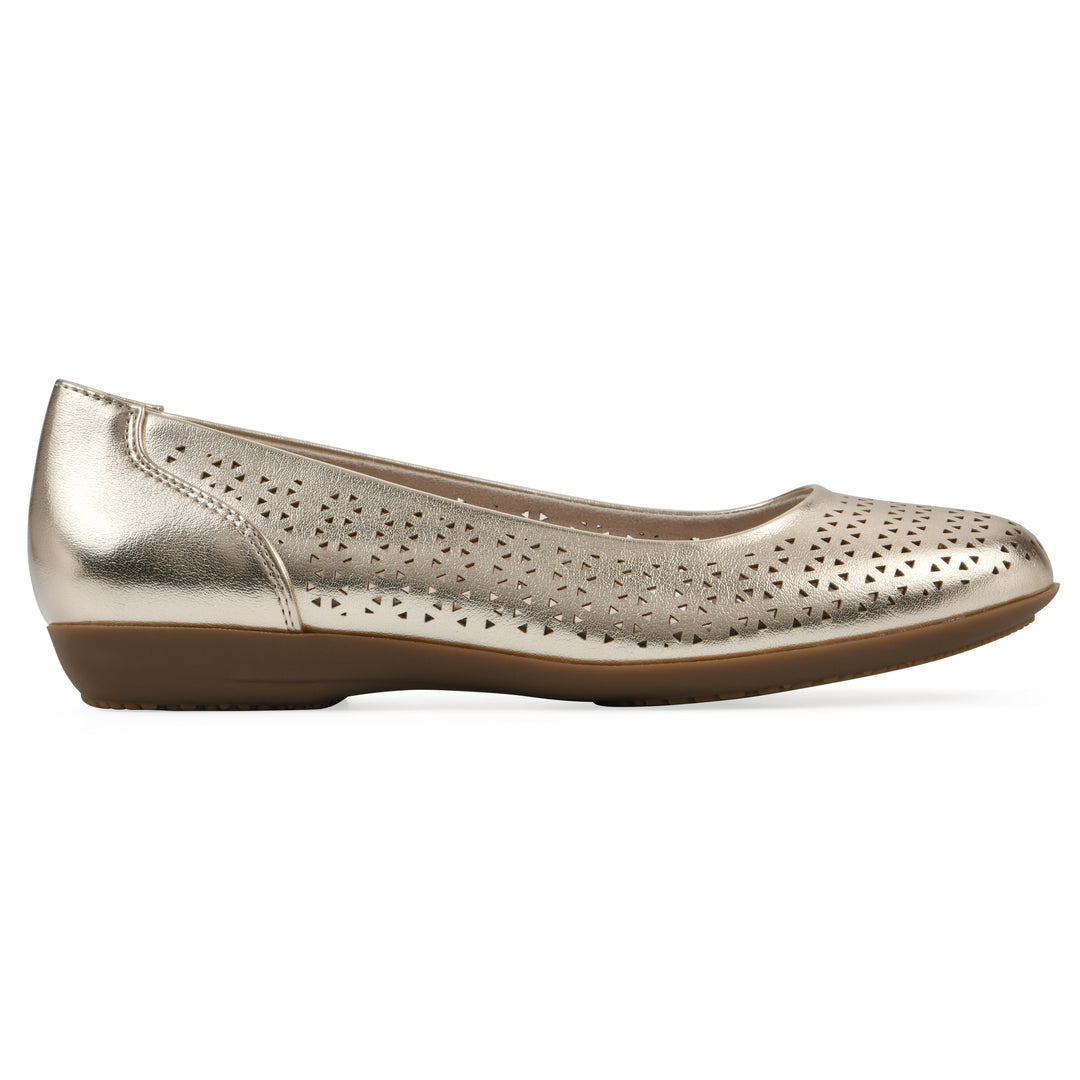 Cindy Flat - Pale Gold Metallic