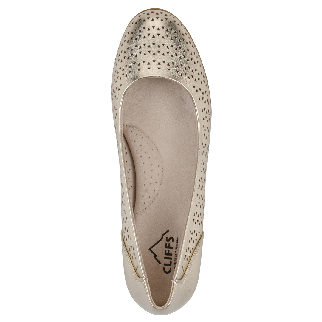 Cindy Flat - Pale Gold Metallic