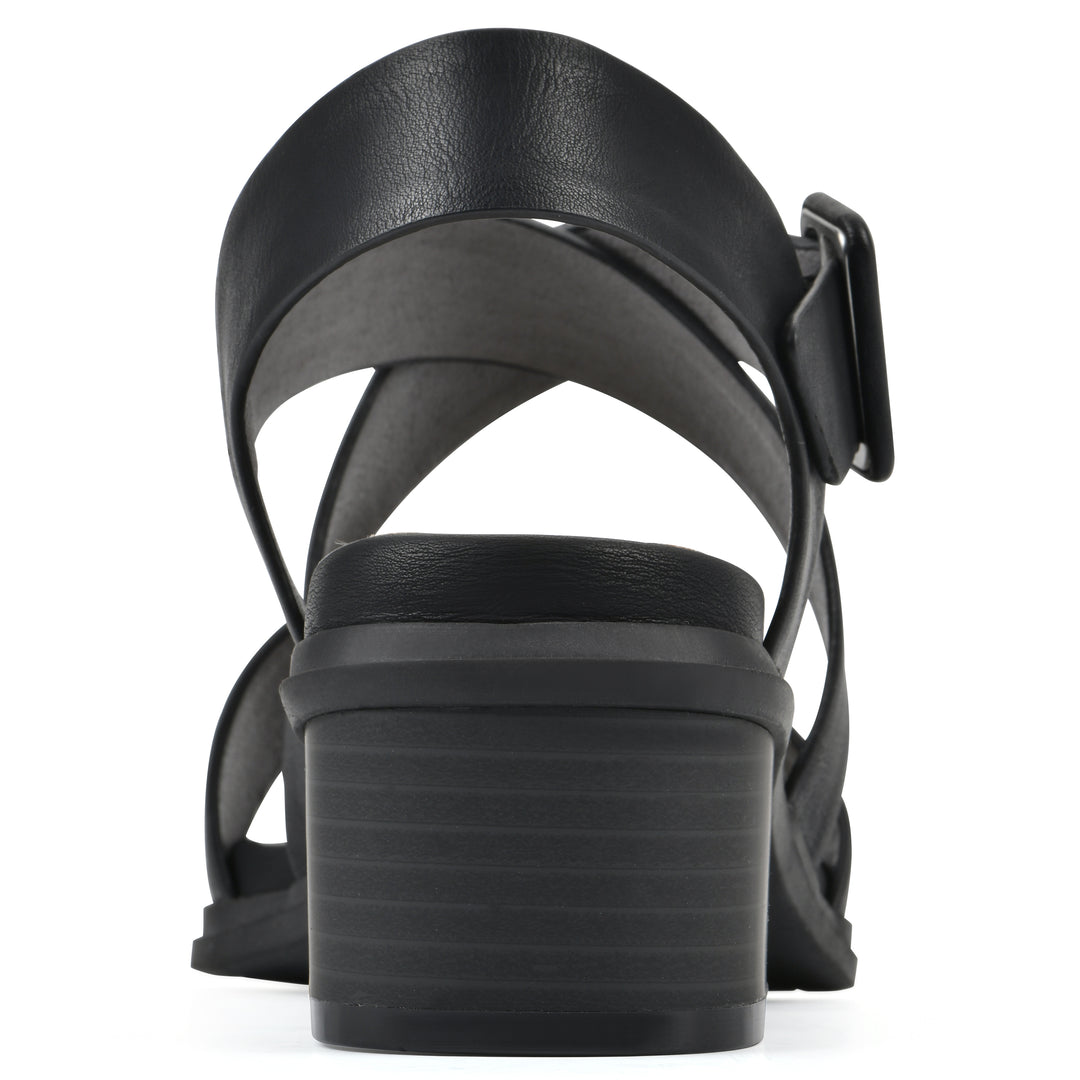 Cordovan Heeled Sandal