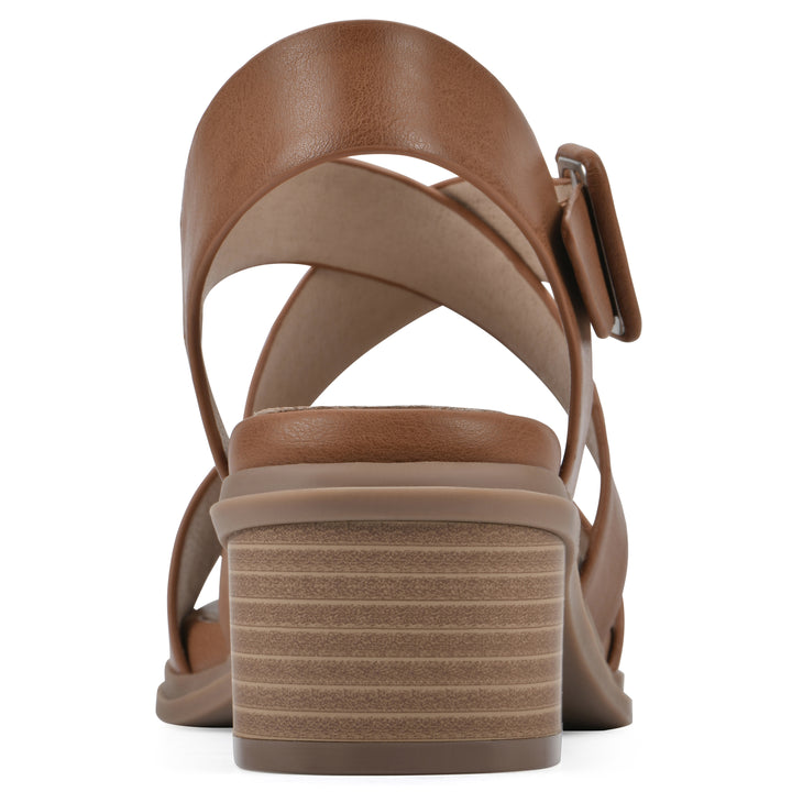 Cordovan Heeled Sandal