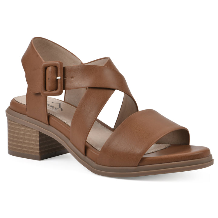 Cordovan Heeled Sandal
