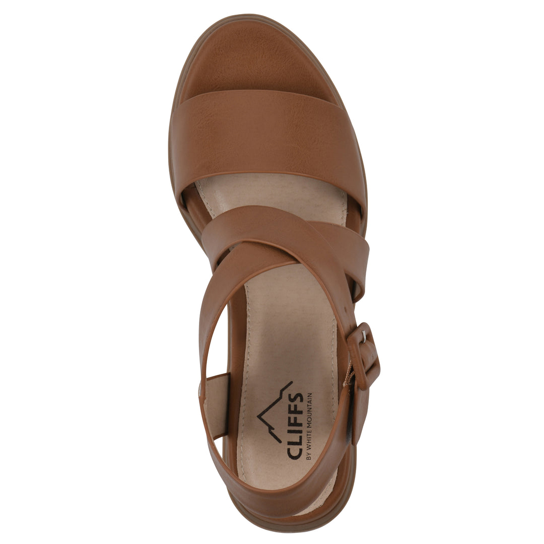 Cordovan Heeled Sandal