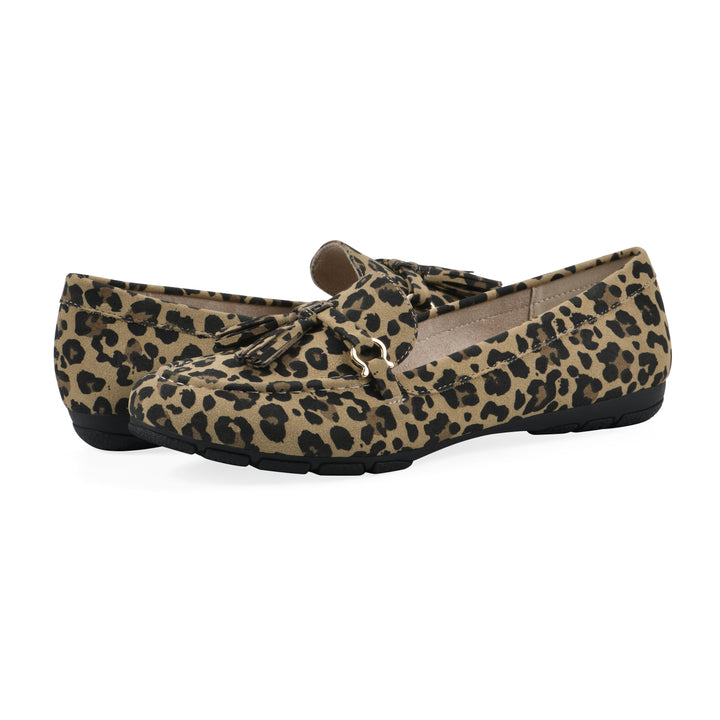 Gush Loafer - Tan Leopard Print