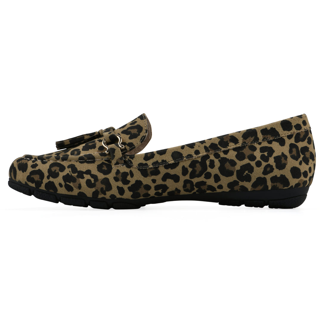 Gush Loafer - Tan Leopard Print