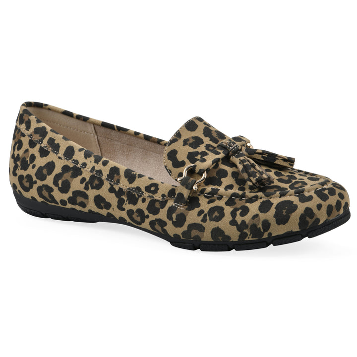 Gush Loafer - Tan Leopard Print