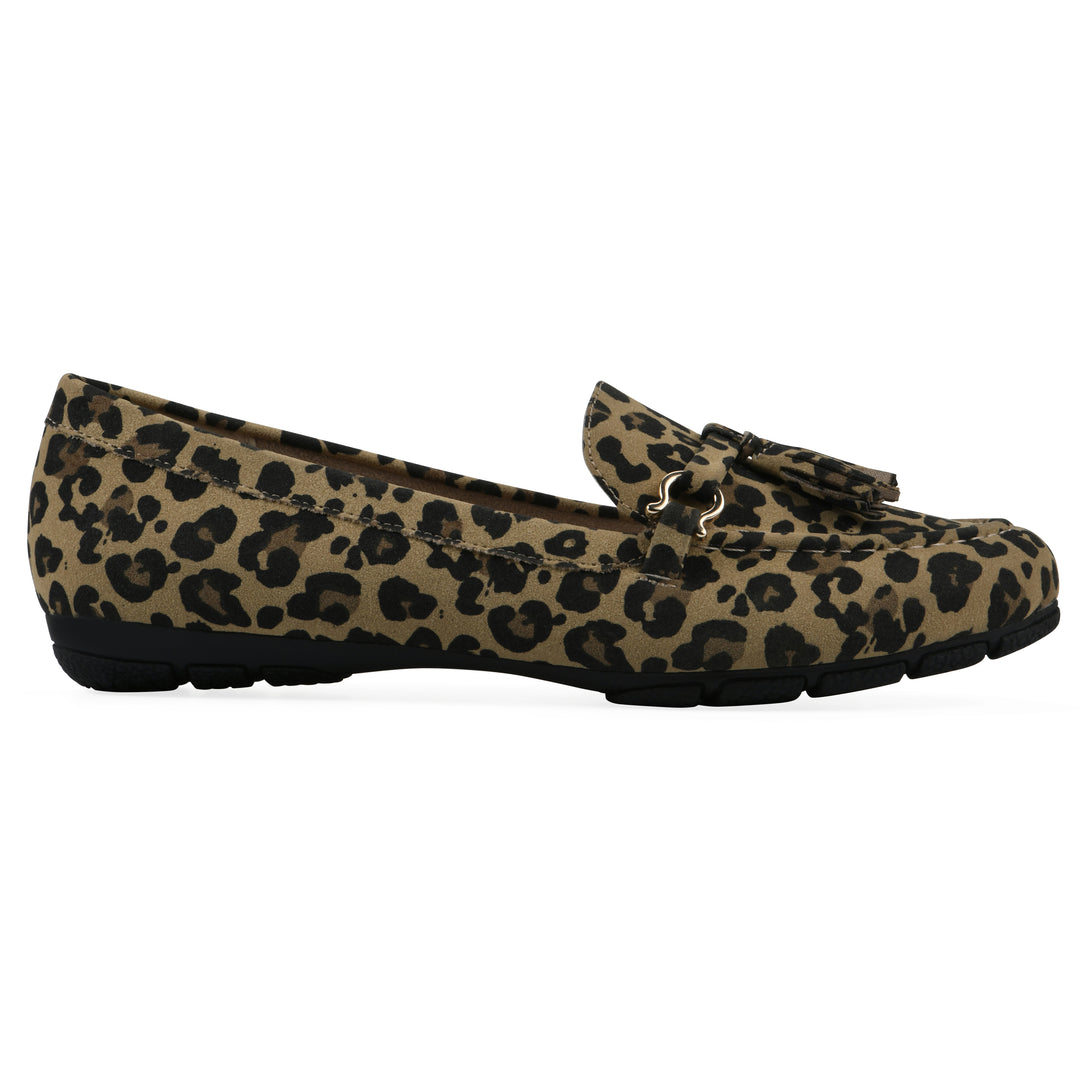 Gush Loafer - Tan Leopard Print