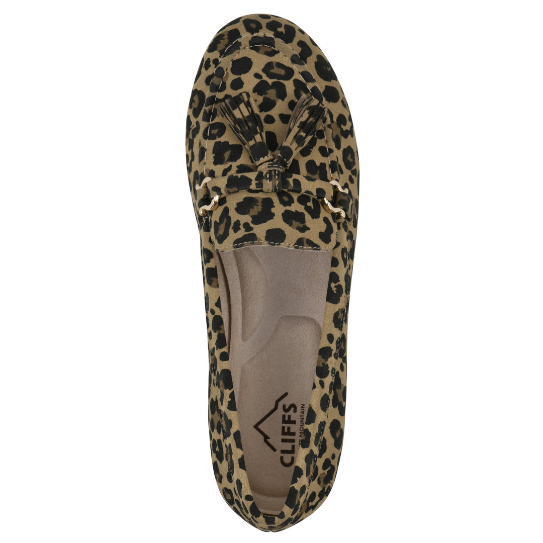 Gush Loafer - Tan Leopard Print