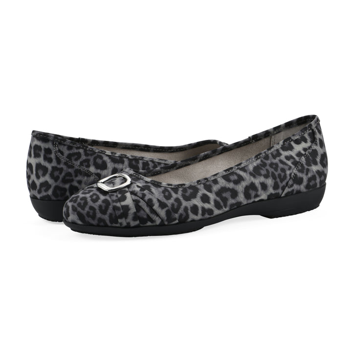 Calming Flat - Grey Leopard Nylon