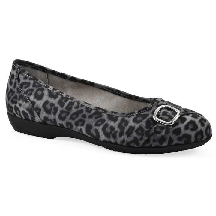 Calming Flat - Grey Leopard Nylon