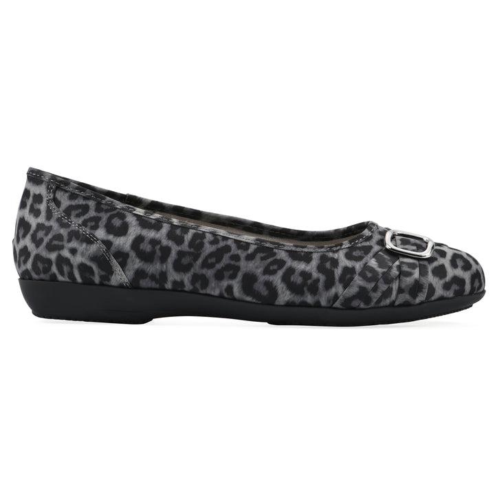 Calming Flat - Grey Leopard Nylon