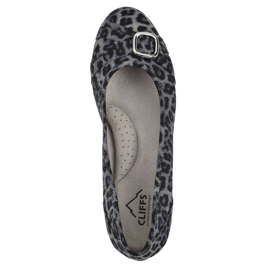 Calming Flat - Grey Leopard Nylon