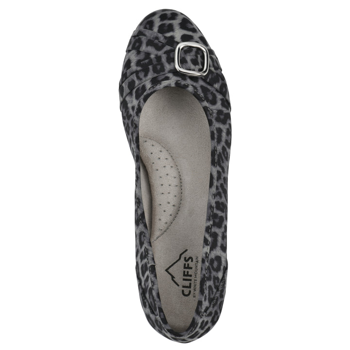 Calming Flat - Grey Leopard Nylon