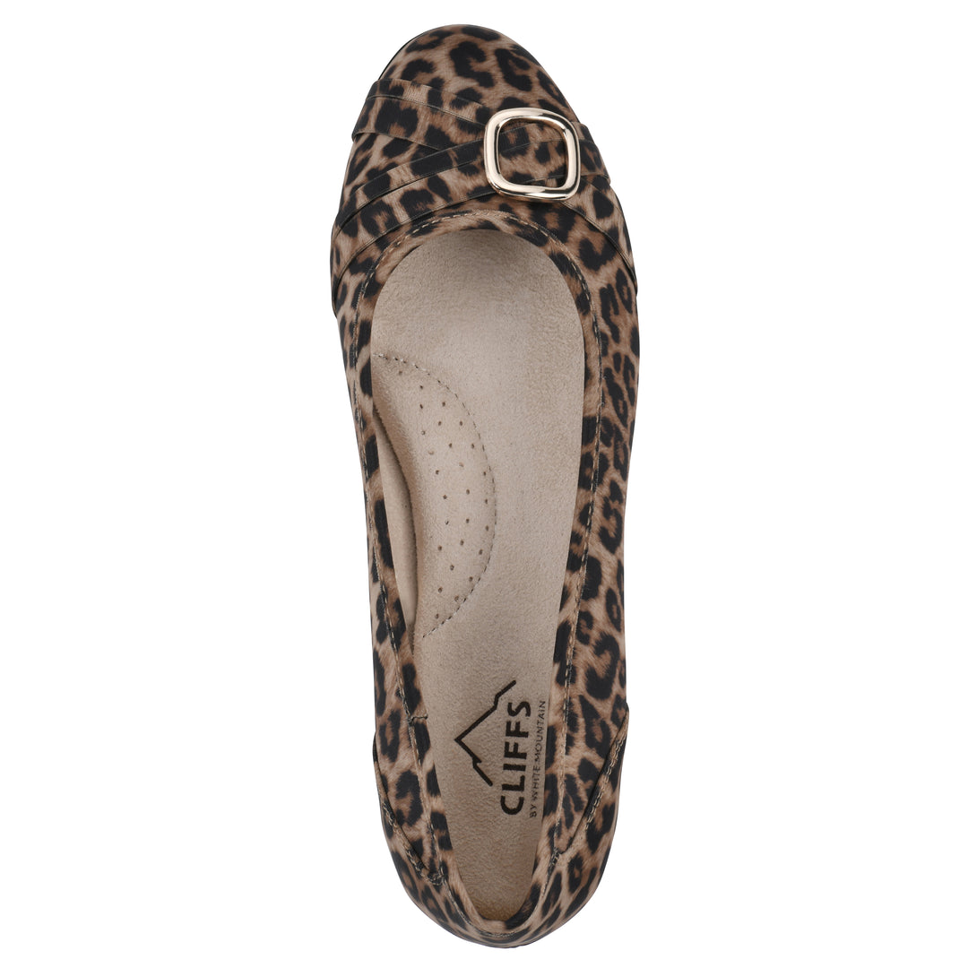 Calming Flat - Tan Leopard Nylon