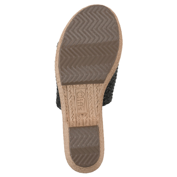 Biancia Heeled Sandal - Black Metallic Fabric