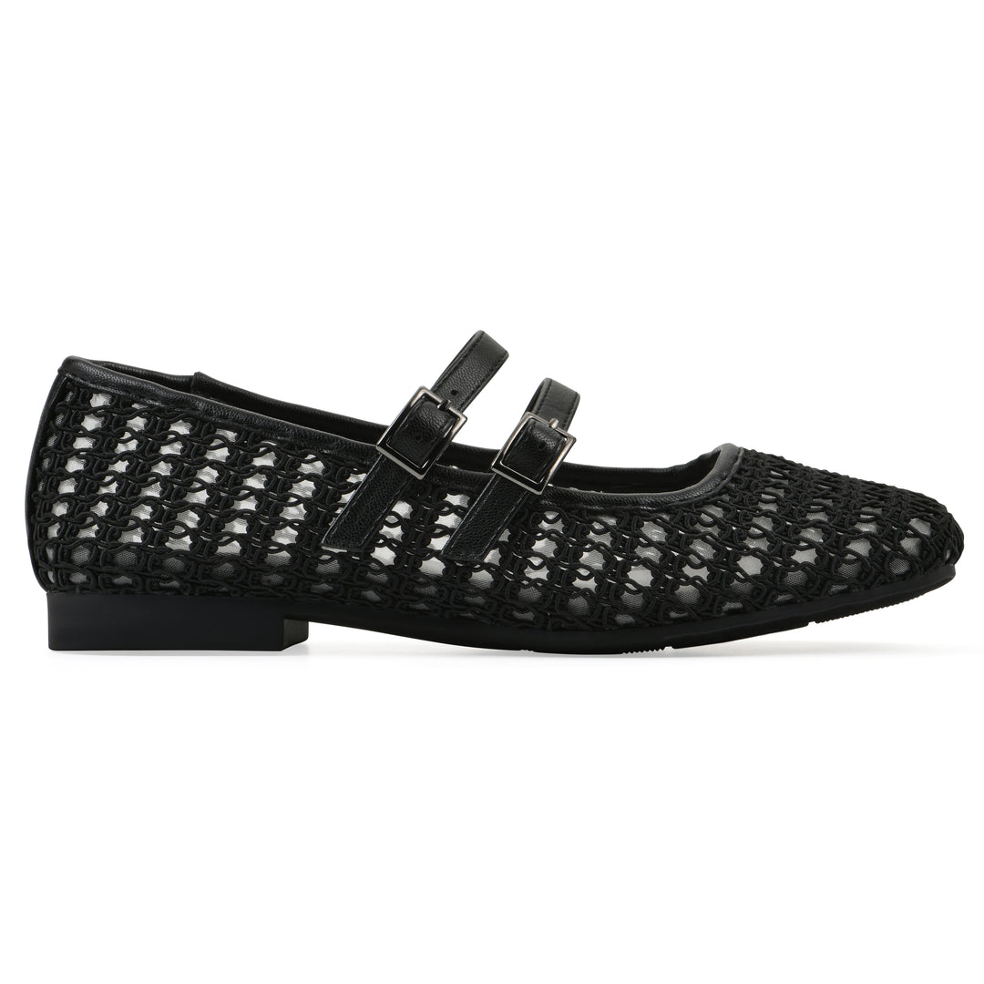 Besnik Ballet Flat - Black Fabric