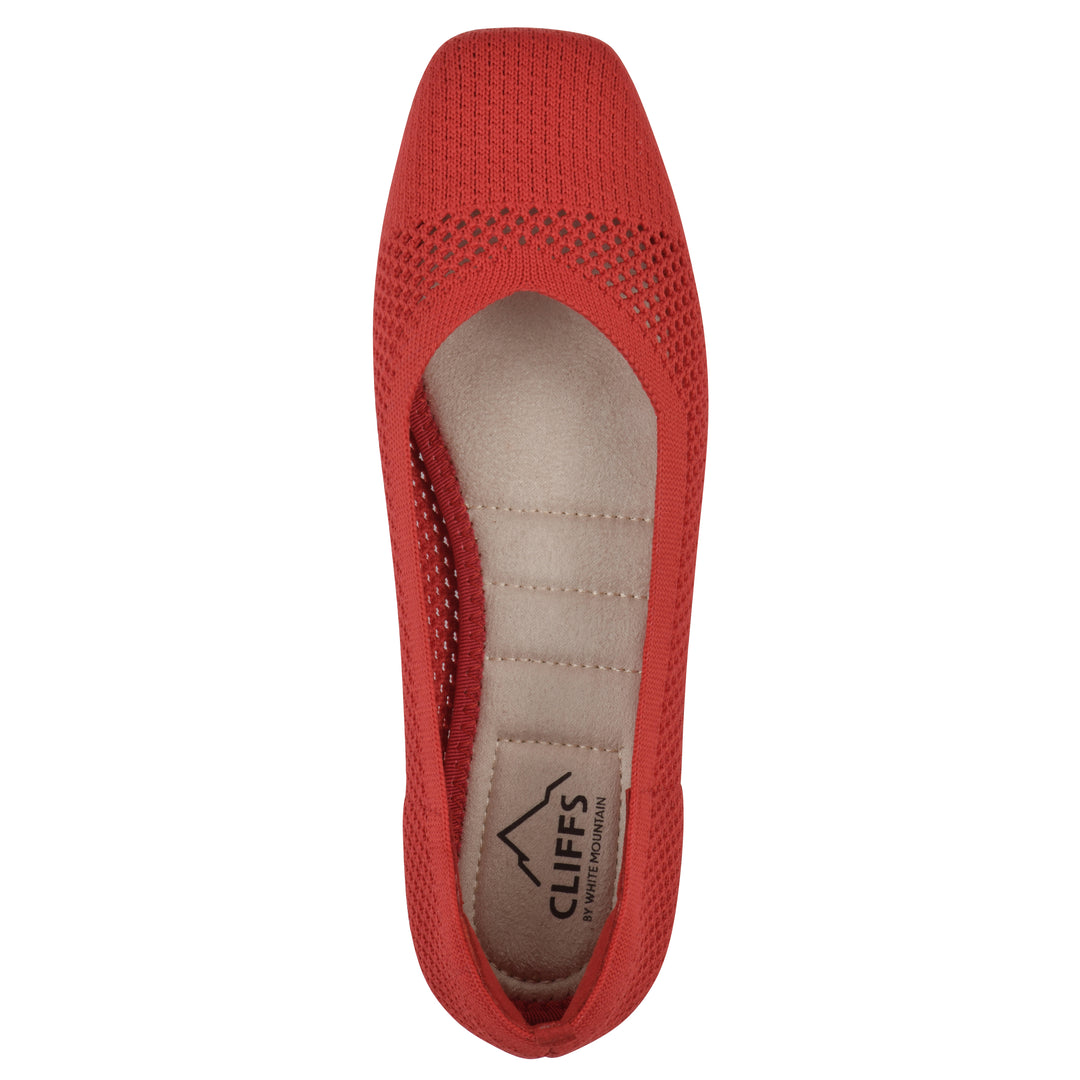 Beslee Ballet Flat - Red Fabric