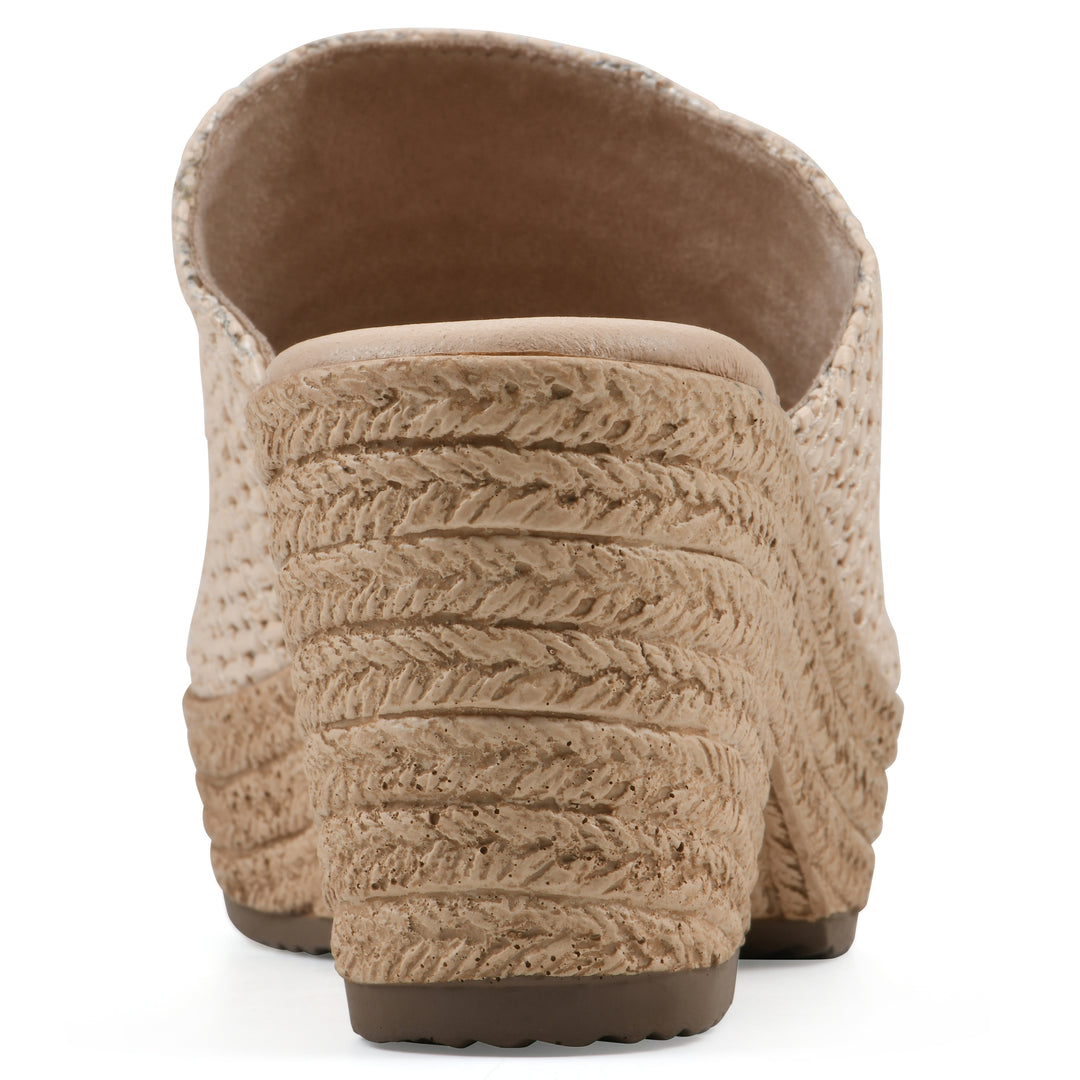Biando Heeled Sandal - Natural Raffia