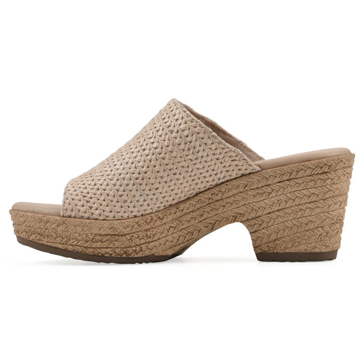 Biando Heeled Sandal - Natural Raffia
