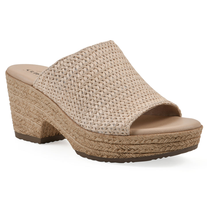 Biando Heeled Sandal - Natural Raffia