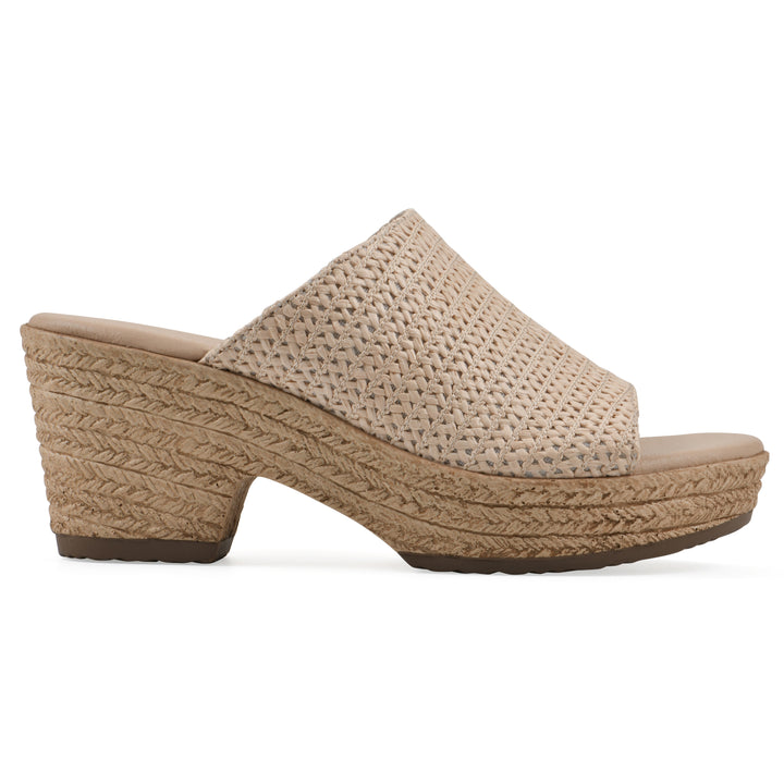 Biando Heeled Sandal - Natural Raffia