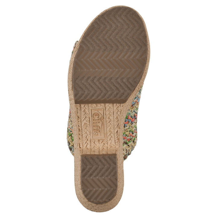 Biando Heeled Sandal - Multi Raffia