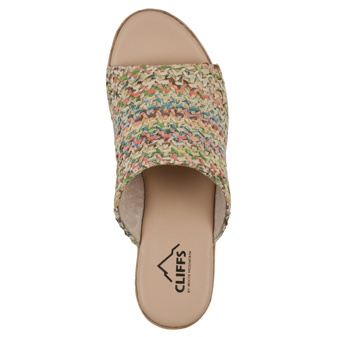 Biando Heeled Sandal - Multi Raffia