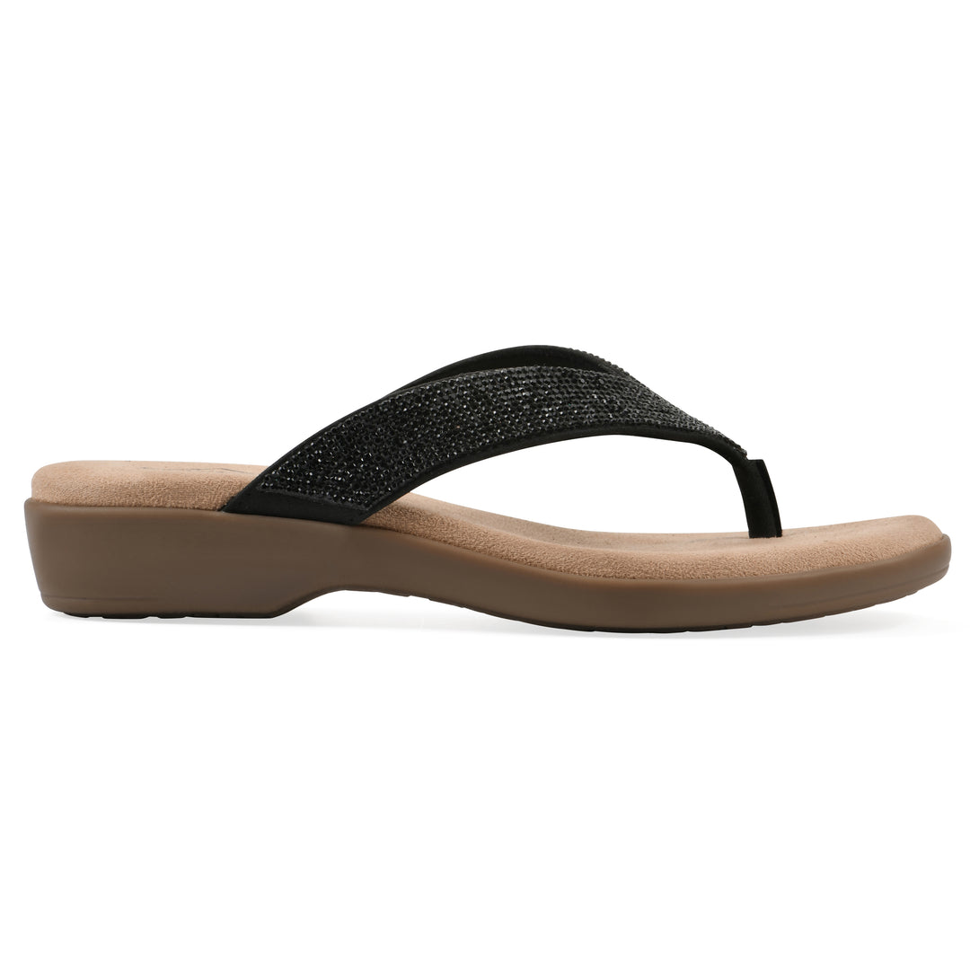 Becharm Sandal - Black Fabric